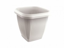 VASO QUADRADO 3,9L C PRATO CZ CLARO - Distribuidora 12 de Outubro