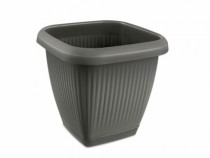 VASO QUADRADO 3,9L C PRATO CZ CONCRETO - Distribuidora 12 de Outubro