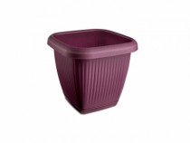 VASO QUADRADO 0,5L C PRATO BORDO - Distribuidora 12 de Outubro