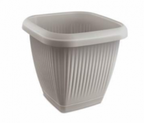 VASO QUADRADO 1L C PRATO CZ CLARO - Distribuidora 12 de Outubro