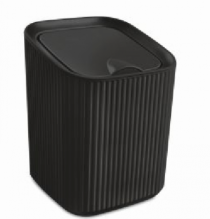 LIXEIRA QUADRADA 3L PRETO - Distribuidora 12 de Outubro