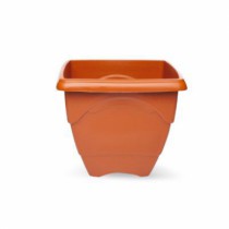 VASO QUADRADO PEQUENO 1L TERRACOTA - Distribuidora 12 de Outubro