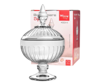 BOMBONIERE C TAMPA DEJAVUR CLEAR 400ML - Distribuidora 12 de Outubro