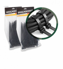 BRACADEIRA DE PLASTICO 100PCS 4.8X120MM - Distribuidora 12 de Outubro