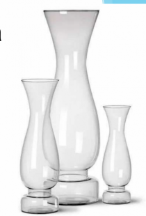VASO VENEZUELA 34 CM TRANSP STANDARD - Distribuidora 12 de Outubro