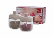 CJ PORTA TEMPERO COLHER 260ML - Distribuidora 12 de Outubro