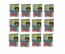 ELASTICO DE SILICONE CARTELA C/ 12 COLOR - Distribuidora 12 de Outubro