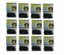 ELASTICO DE SILICONE CARTELA C/ 12 PRETO - Distribuidora 12 de Outubro