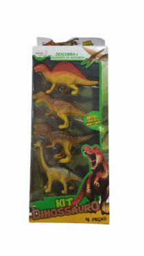 KIT DINOSSAURO 04 PCS - Distribuidora 12 de Outubro