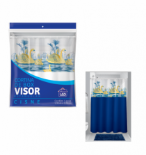 CORTINA DE BOX VINIL VISOR RETANGULAR ESTAMPA - Distribuidora 12 de Outubro