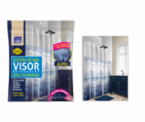 CORTINA DE BOX VINIL VISOR RETANGULAR TRANSPA - Distribuidora 12 de Outubro