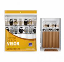 CORTINA DE BOX VINIL VISOR RETANGULAR ESTAMPA - Distribuidora 12 de Outubro