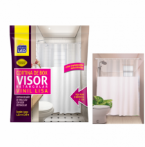 CORTINA DE BOX VINIL VISOR RETANGULAR LISA BR - Distribuidora 12 de Outubro