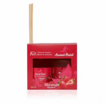 KIT DIFUSOR E SABONETE 250ML MORANGO S - Distribuidora 12 de Outubro
