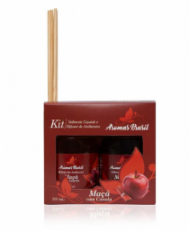 KIT DIFUSOR E SABONETE 250ML MACA CANELA - Distribuidora 12 de Outubro