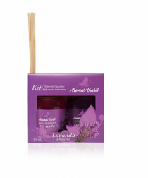 KIT DIFUSOR E SABONETE 250ML LAVANDA F - Distribuidora 12 de Outubro