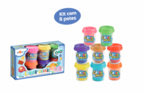 COLOR DOUGH - 8 POTINHOS - Distribuidora 12 de Outubro