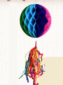 BALAO ESFERA COLOR FITA - Distribuidora 12 de Outubro
