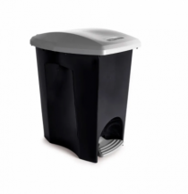 LIXEIRA E-BLACK C/ PEDAL 7L - Distribuidora 12 de Outubro