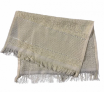 TOALHA VISITA P/ BORDAR 21 X 30 BEGE - Distribuidora 12 de Outubro