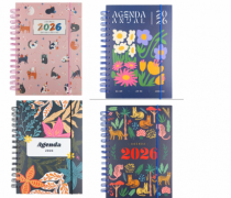 AGENDA 2026 168PGS 21X14CM SORTIDA - Distribuidora 12 de Outubro