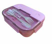 MARMITA LUNCH BOX POTE C/DIV GARFO E COLHER - Distribuidora 12 de Outubro