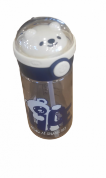 GARRAFA INFANTIL BICO DE SILICONE PANDA 600ML - Distribuidora 12 de Outubro