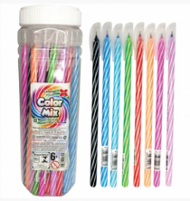 CANETA ESFER. CORES SORT. 0,7MM C/24 UND - Distribuidora 12 de Outubro