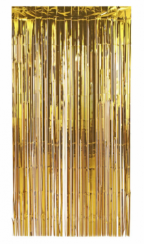 CORTINA METAL.DECOR.S 1X2 M DOURADO - Distribuidora 12 de Outubro