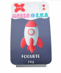 MASSA EVA POTE C/4 CORES 28G FOGUETE - Distribuidora 12 de Outubro