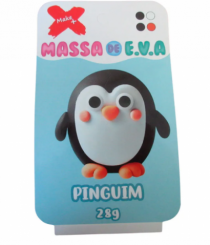 MASSA EVA POTE C/4 CORES 28G PINGUIM - Distribuidora 12 de Outubro