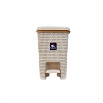 LIXEIRA NATURALLE RETANGULAR RATTAN C/PEDAL 7 - Distribuidora 12 de Outubro