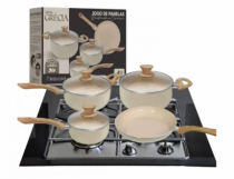 JOGO DE PANELA 4 PCS REVESTIMENTO EM CERAMICA - Distribuidora 12 de Outubro