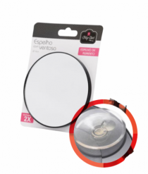 ESPELHO 14CM C/VENTOSA - Distribuidora 12 de Outubro