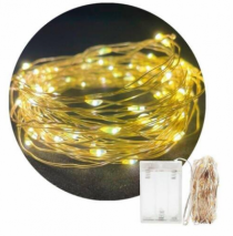 FIO COBRE 5M 50LED QUENTE - Distribuidora 12 de Outubro