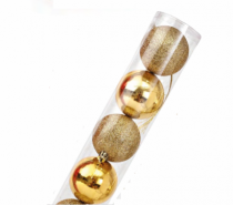 BOLA LISA MISTA TUBO DOURADO 12 PCS - Distribuidora 12 de Outubro