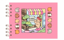 CADERNO DE COLORIR ROSA - Distribuidora 12 de Outubro