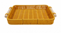 BANDEJA TRAMADA 33X20CM PLASTICO SORTIDO - Distribuidora 12 de Outubro
