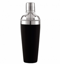 COQUETELEIRA 500ML PRETA INOX - Distribuidora 12 de Outubro