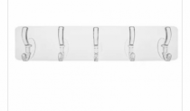 CABIDE PLASTICO DUPLA FACE 5 GANCHOS 35X6,5CM - Distribuidora 12 de Outubro