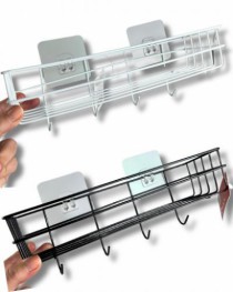 PORTA SHAMPOO DE METAL COM DUPLA FACE 28X10X9 - Distribuidora 12 de Outubro