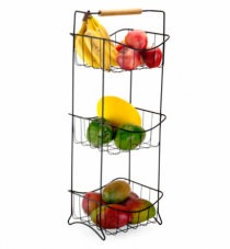 FRUTEIRA DE CHAO TRIPLA BLACK ECO DESIGN - Distribuidora 12 de Outubro