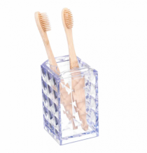 PORTA ESCOVAS P/PASTA DIAMANTE PS CRISTAL - Distribuidora 12 de Outubro