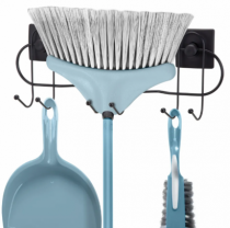 PORTA VASSOURAS DUPLA  FACE 3M BLACK - Distribuidora 12 de Outubro