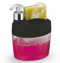 PORTA DETERGENTE E BUCHA PRETO - Distribuidora 12 de Outubro