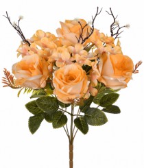 BQ ROSA HORTENSIA MISTO X7 SALMAO - Distribuidora 12 de Outubro