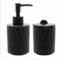 CJ 2 PCS BANHEIRO DE CERAMICA DELI DIAMOND - Distribuidora 12 de Outubro