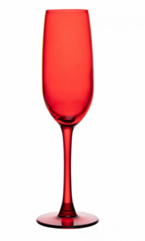 TACA PARA CHAMPAGNE GOURMET 200ML VERMELHA - Distribuidora 12 de Outubro