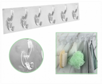 GANCHO ADES REDONDO TRANSP 06 GANCHO 35X6.5CM - Distribuidora 12 de Outubro