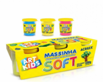 MASSINHA MODELAR SOFT C/3POTES PCT C/ 4 - Distribuidora 12 de Outubro